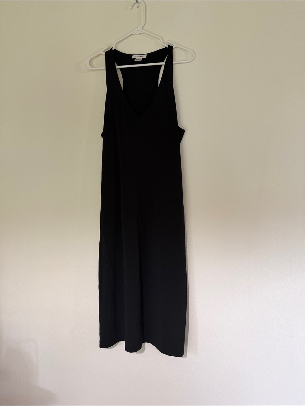 Calvin Klein Black Sleeveless V-Neck Maxi Dress